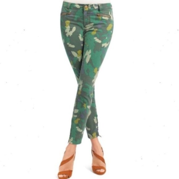 CAbi Clover Camo Jeggings Size 0 - Picture 1 of 8